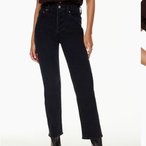 Aritzia Denim Forum The Arlo High Rise Straight 28L